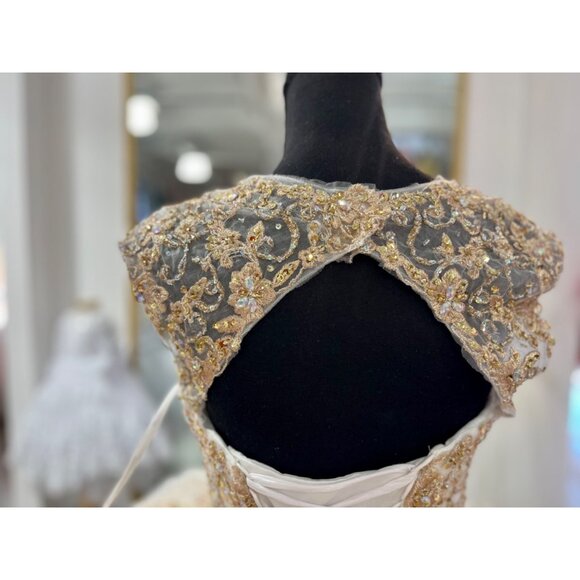 89246 Quinceanera dress by Vizacaya Crystal Beaded, Metallic Embroidery on a Tul - Picture 6 of 8